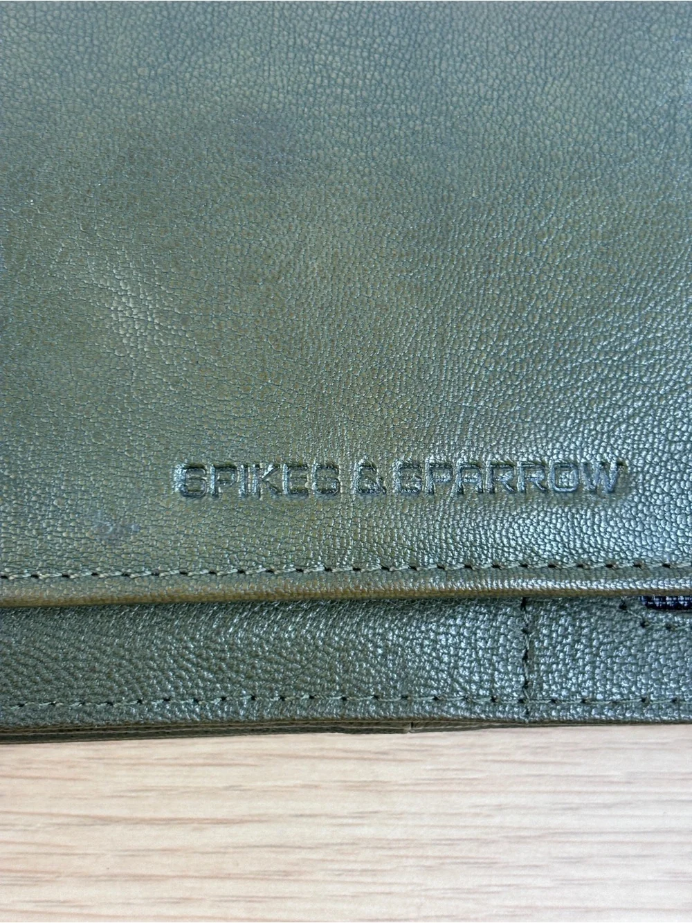 Spikes & Sparrow‎ High Quality Green Leather Wallet